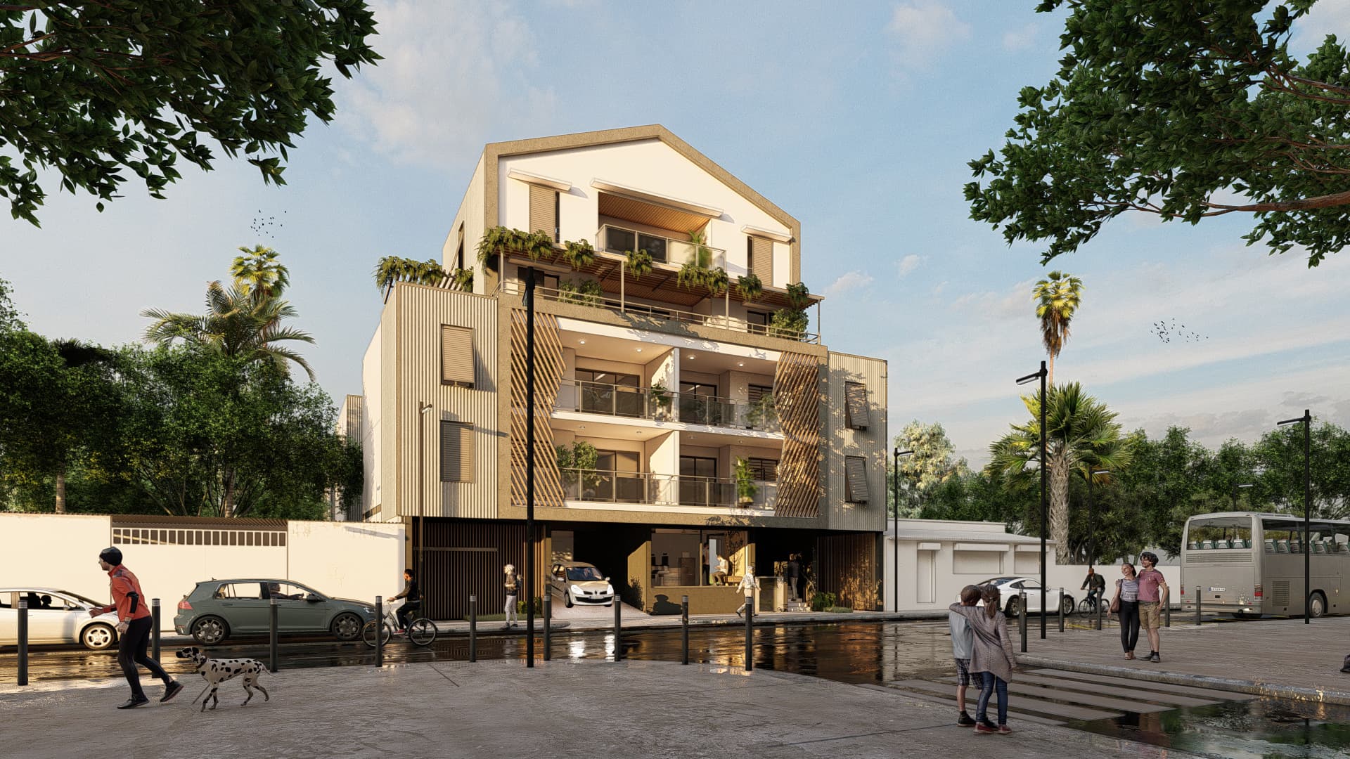 Logements collectifs à l'ile de la réunion - projet par FG ArchitecteS